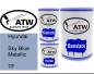 Preview: Hyundai, Sky Blue Metallic, TF: 500ml Lackdose + 500ml Klarlack + 250ml Härter - Set, von ATW Autoteile West.